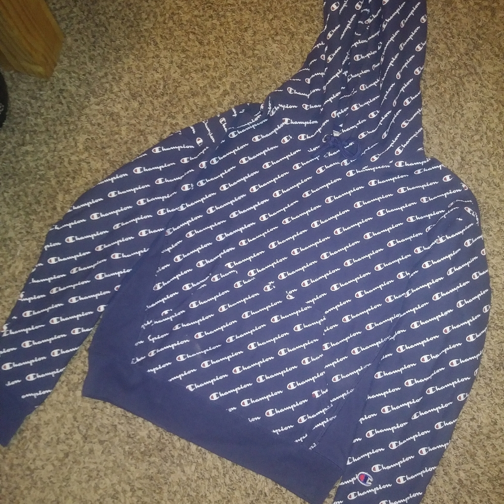 Champion Navy blue hoodie